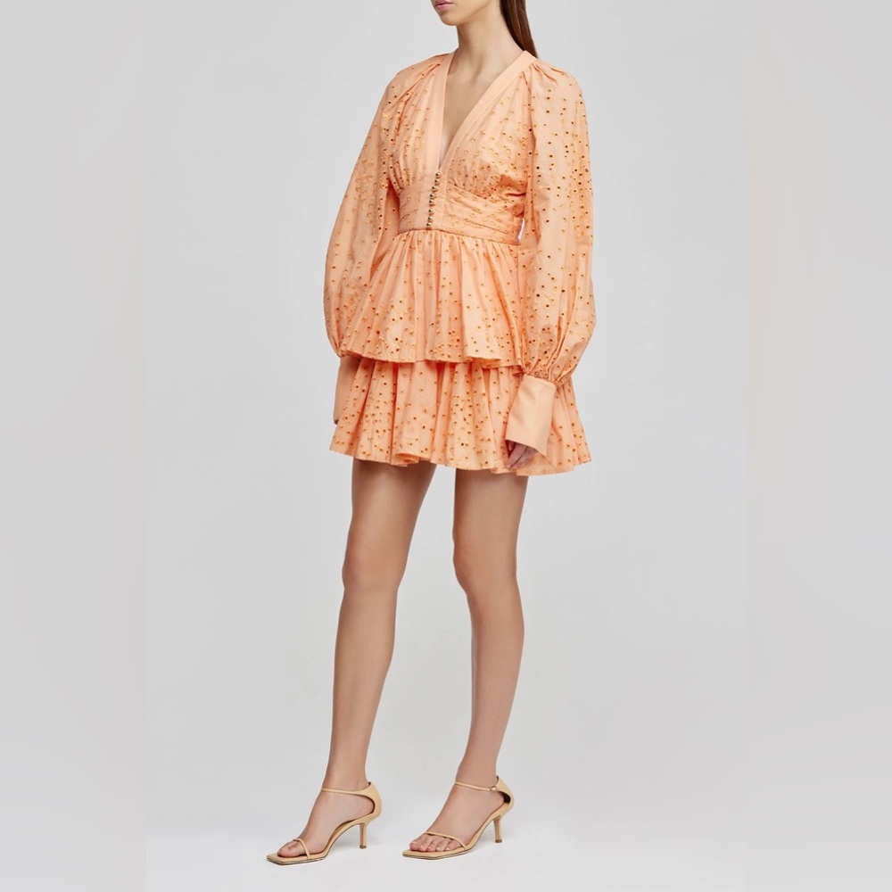 Acler Peach Mini Dress